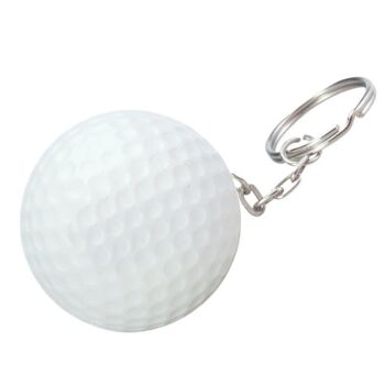 Golf Ball Shape Stress Ball Keychain Thumbnail