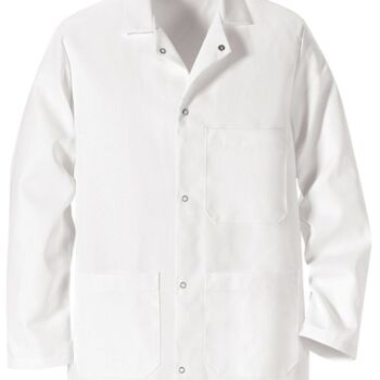 Gripper Front Short Butcher Coat Thumbnail