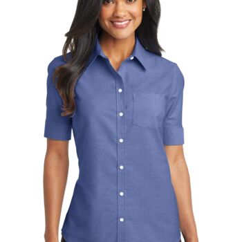 Women's Short Sleeve SuperPro Oxford Shirt Thumbnail