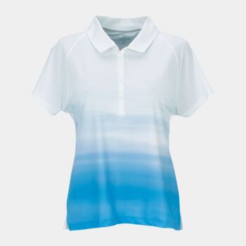 Women?s Vansport? Pro Ombr� Print Polo Thumbnail