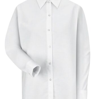 Women's Long Sleeve Specialized Pocketless Poplin Work Shirt Thumbnail