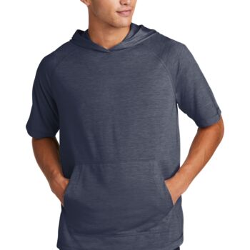 PosiCharge ® Tri Blend Wicking Short Sleeve Hoodie Thumbnail