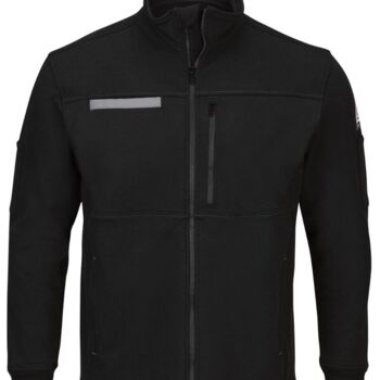 Men's Tall Zip Front Fleece Jacket-Cotton /Spandex Blend Thumbnail