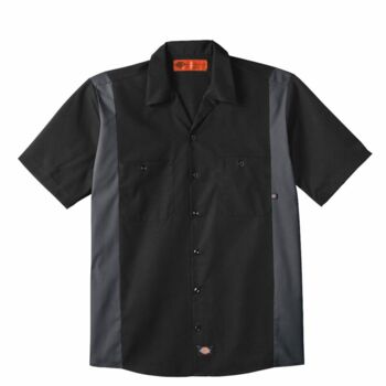 Men's Industrial Colorblocked Short Sleeve Shirt Thumbnail