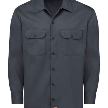 Men's Tall Long Sleeve Work Shirt Thumbnail
