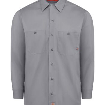 Men's Tall Industrial Long Sleeve Work Shirt Thumbnail
