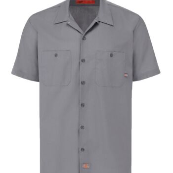 Men's Tall Industrial Short Sleeve Work Shirt Thumbnail